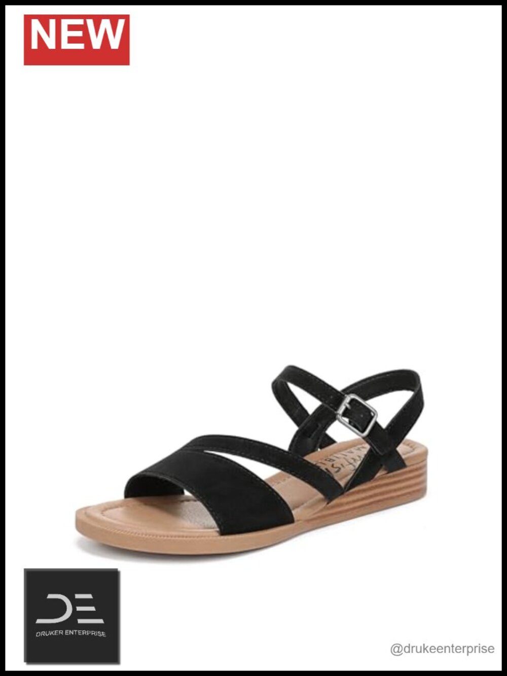 Strappy Wedge Sandals with Adjustable Ankle Strap